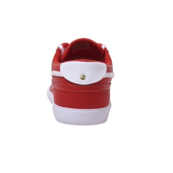Men's Lacoste Bayliss Deck Leather and Synthetic Red/White - Picture 5 of 5